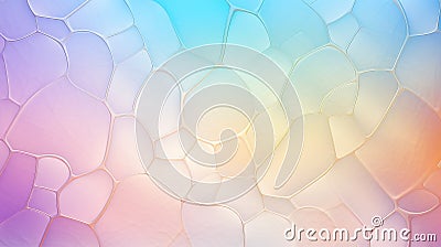 Abstract delicate multicolored mosaic of frosted glass in soft ambient light Stock Photo