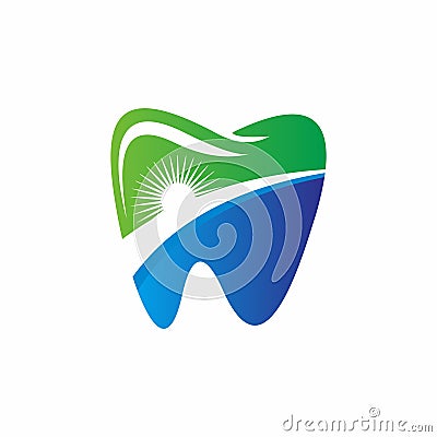 abstract dental logo Vector Illustration