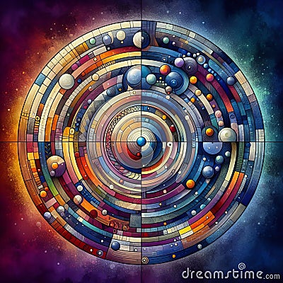 Abstract design Artistic, non representational design using sha Stock Photo