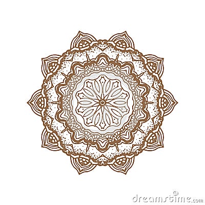 Abstract design black white element. Round mandala in vector. Graphic template for your design. Circular pattern. Vector Illustration