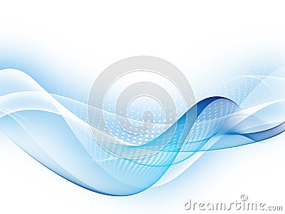 Abstract design. Blue wavy background. Transparent Soft wave Stock Photo