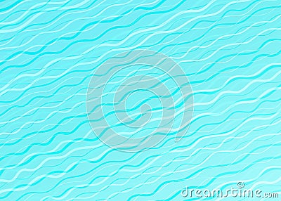 Abstract Design Creativity Background of Blue Waves, Vector Vector Illustration
