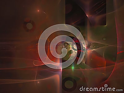 Abstract design, digital presentation flow creative cover composition wallpaper beautiful fractal magic effect, futuristic Stock Photo