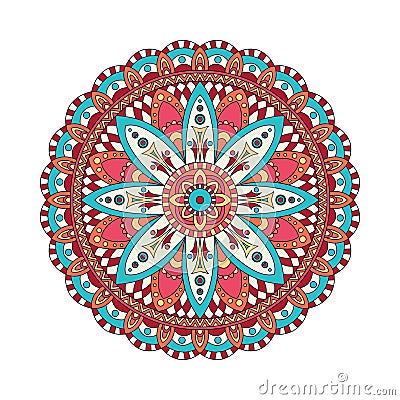 Abstract design elements. Round mandalas in vector. Graphic template for your design. Decorative retro ornament. Vector Illustration