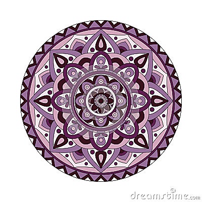 Abstract design elements. Round mandalas in vector. Graphic template for your design. Decorative retro ornament. Vector Illustration