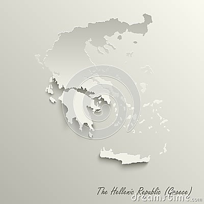 Abstract design map the Hellenic Republic template Vector Illustration