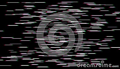 Abstract design showcasing digital pixel noise with glitch error screen effects and video damage overlay. Distorted Vector Illustration
