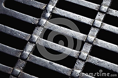 Abstract detail sewer grates Stock Photo