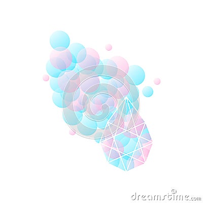 Abstract diamond shaped Vector Illustration