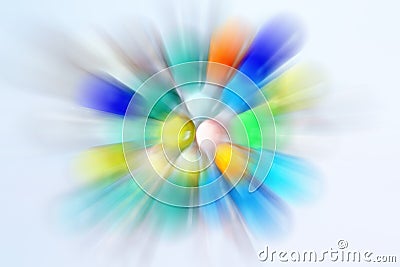 Abstract differently colored balls Stock Photo