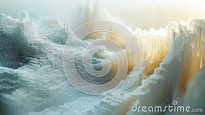 Abstract High-Fidelity Data-Driven Visual Representation Stock Photo