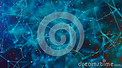 Abstract digital background. Big data visualization. Stock Photo