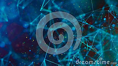 Abstract digital background. Big data visualization. Stock Photo