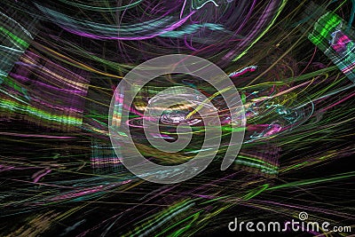 Abstract digital fractal bright cosmic power magic pattern beautiful fantasy imagination glowing design background curve Stock Photo