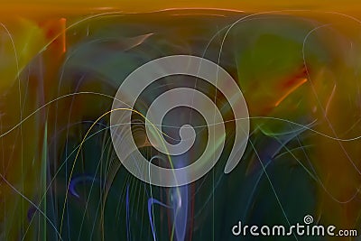 Abstract fractal motion pattern light color magic modern glowing design curve Stock Photo