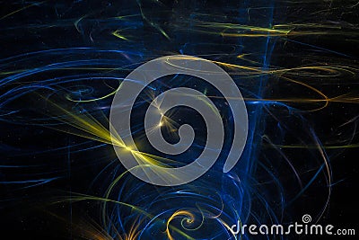 Abstract digital fractal space element cosmic power magic pattern beautiful fantasy imagination glowing design background curve Stock Photo
