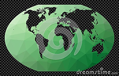 Abstract digital map of world. Vector Illustration