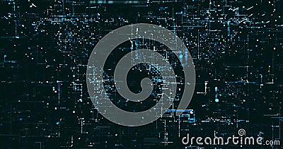Abstract digital network data background, 3D rendering Stock Photo