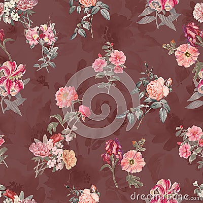 Abstract digital print pattern backgroundn print allover print ndress print textile texture Stock Photo