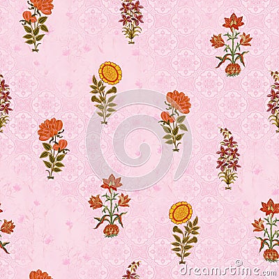 Abstract digital print pattern backgroundn print allover print ndress print textile texture Stock Photo
