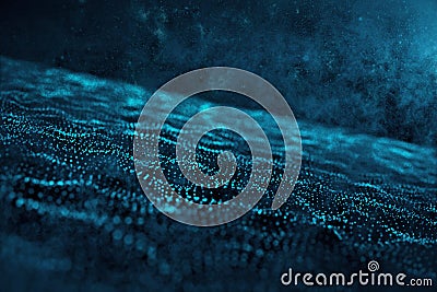 Digital space liquid wallpaper Stock Photo