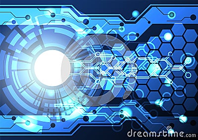 Abstract digital technology background. Stock Photo