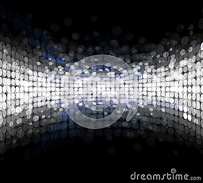 Abstract disco light stars background Vector Illustration