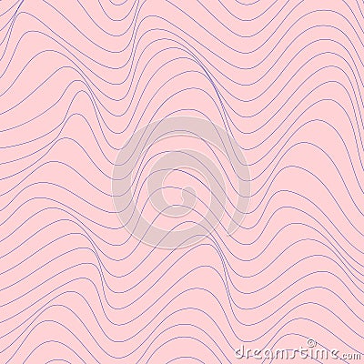 Abstract distortion line background. Striped wave backdrop. Vector Illustration