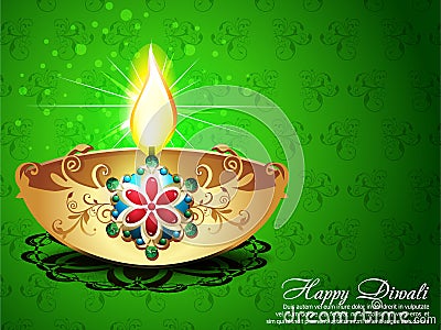 Abstract Diwali Background Vector Illustration