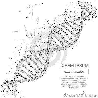 Abstract DNA concept Vector Illustration