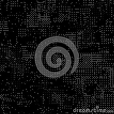 Abstract dots information bytes complexity background texture Cartoon Illustration
