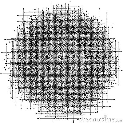 Abstract dotted black and white background. Halftone distressed pattern. Grunge texture of small round points and particles. Messy Vector Illustration