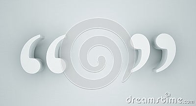 Abstract double quotes Stock Photo