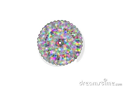 Abstract doughnut with colorful pattern Stock Photo