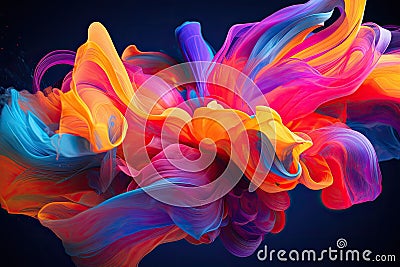 Abstract dream image using neon colors Stock Photo