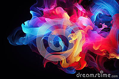 Abstract dream image using neon colors Stock Photo