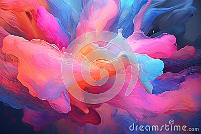 Abstract dream image using neon colors Stock Photo