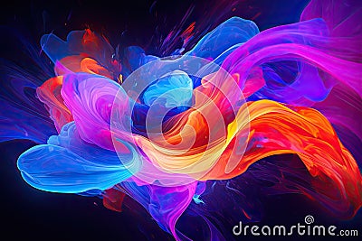 Abstract dream image using neon colors Stock Photo