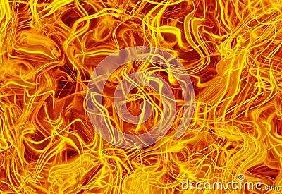 Abstract dreamy fire lines background. Freezelight effect Stock Photo