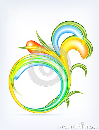 Abstract Drop Background Vector Illustration