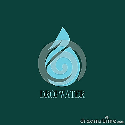 Abstract drop water logo Stock Photo