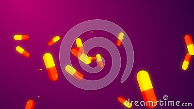 Abstract drug prescription for pills medicine capsule pattern background. Stock Photo