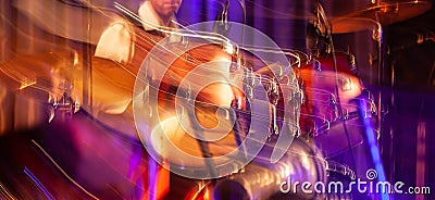 Abstract drummer concert Stock Photo
