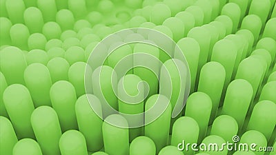 Abstract dynamic animated wave moving structure of colorful columns or blocks. Design. Up and down jumping figures. Stock Photo