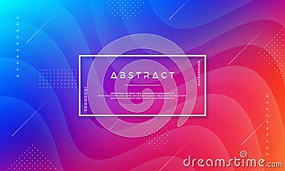 Abstract dynamic color background design. Modern Trendy futuristic gradient shapes. Blue, pink background. EPS10 design element Vector Illustration