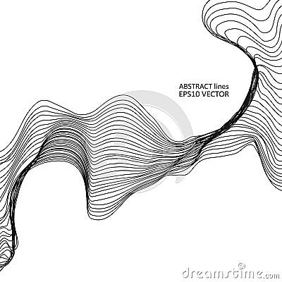 Abstract dynamic lines Vector Illustration