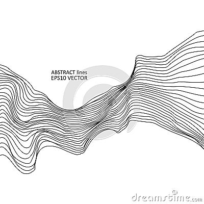 Abstract dynamic lines Vector Illustration