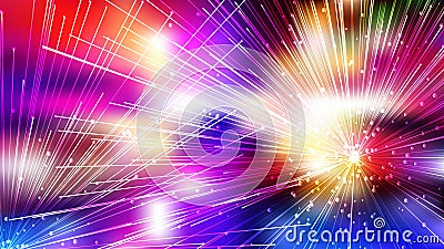 Abstract Dynamic Random Lines Colorful Background Stock Photo