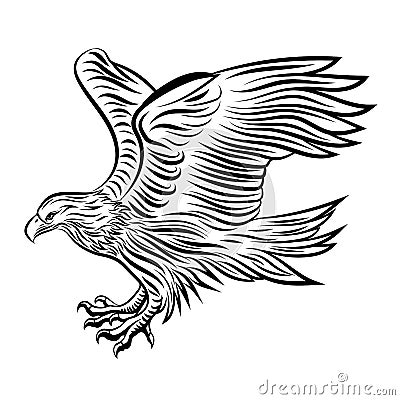 Abstract Eagle Vector Illustration