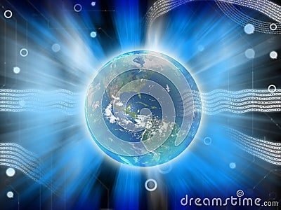 Abstract earth power Stock Photo